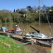 boats moored on the river wye chepstow by arthurclark