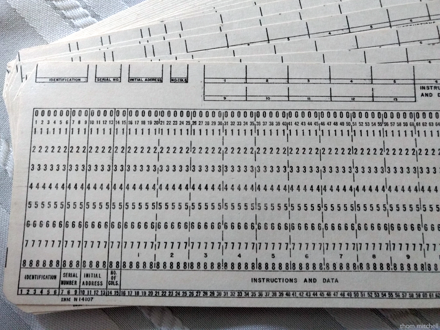 Hollerith cards by Thom Mitchell · 365 Project