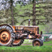 Rusty tractor by mittens