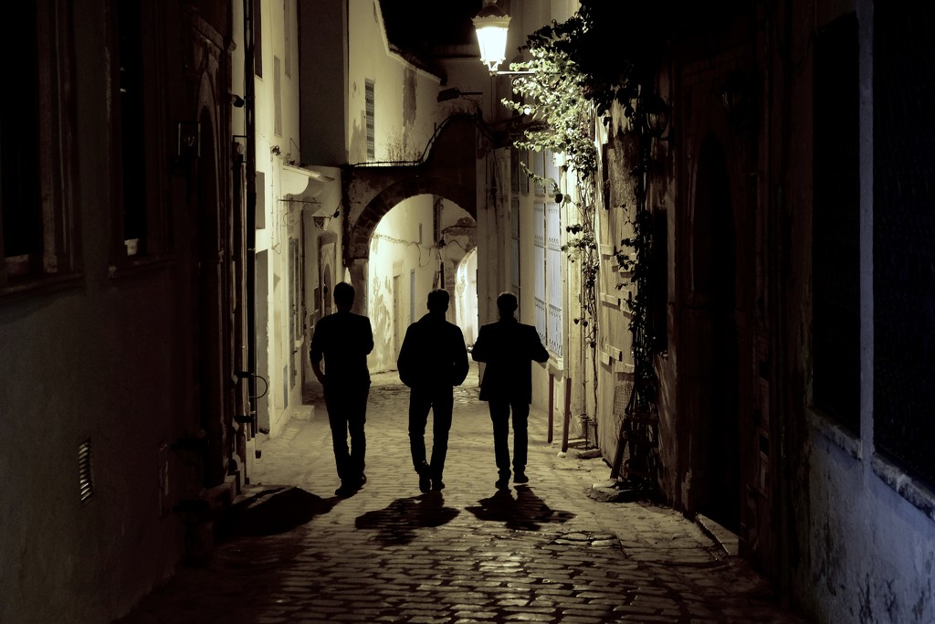 Three men in the medina by vincent24