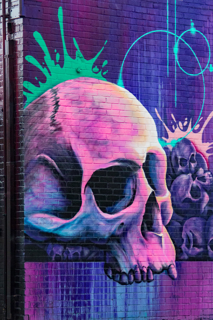 Purple Skull by jaybutterfield