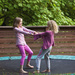 Girls on the trampoline by kiwichick