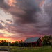 Barn and Evening Skyscape by kareenking