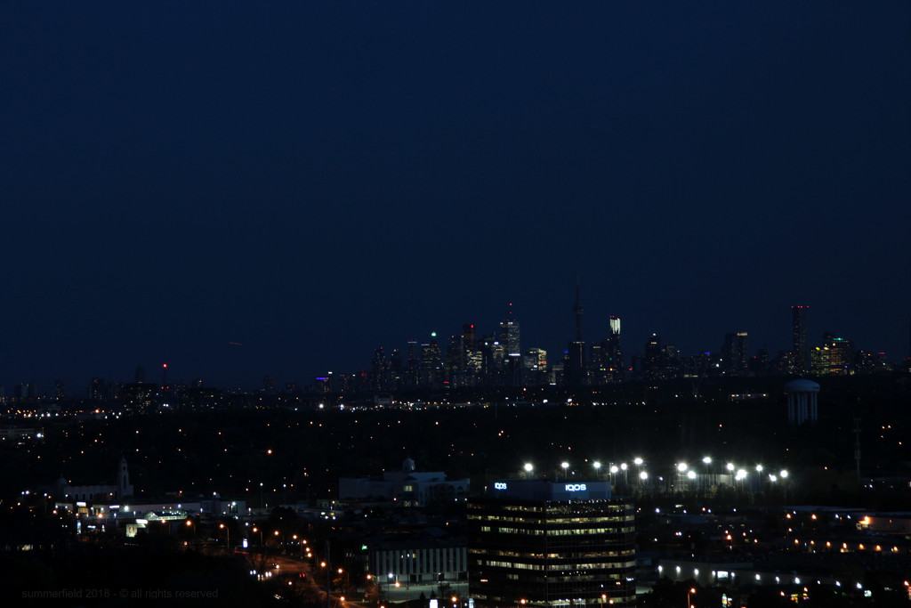 toronto at blue hour by summerfield