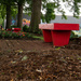 Red benches by randystreat
