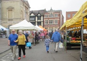 3rd Jun 2018 - Granddaughter and Grampy Walking through Bury St Edmunds Market 