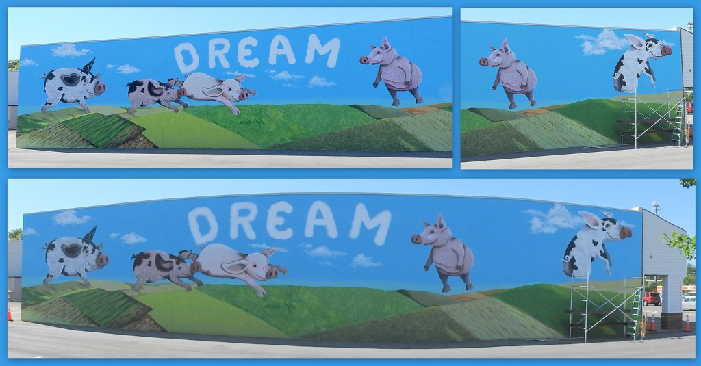 Piggly Wiggly Mural by homeschoolmom