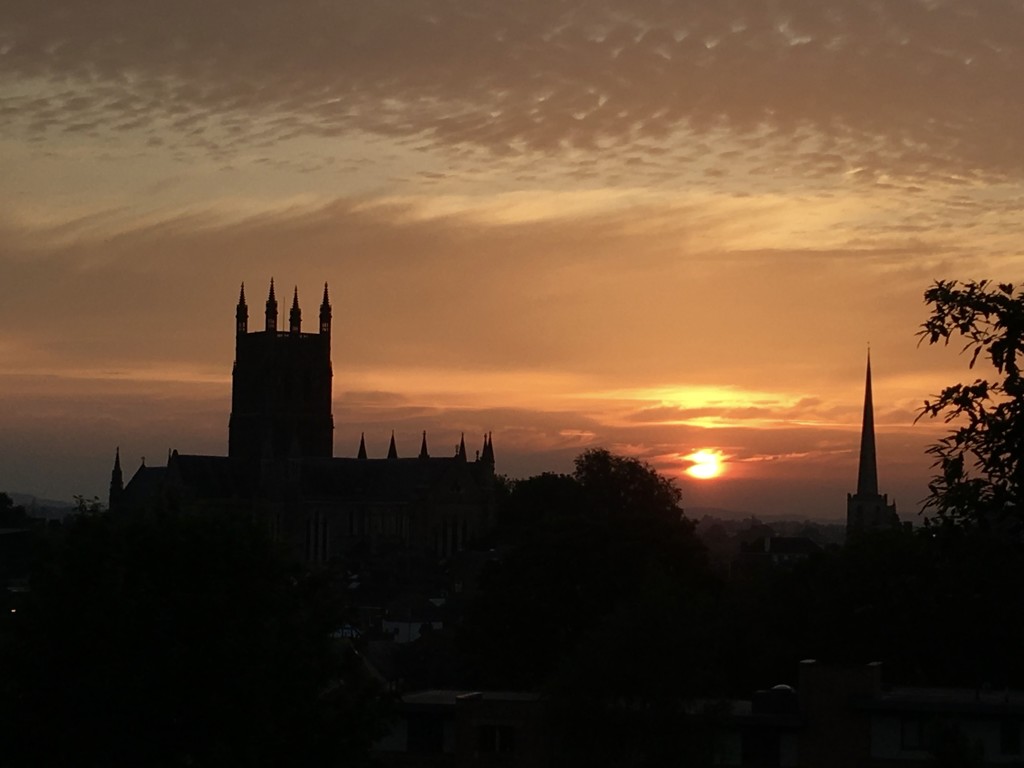 Sunset Worcester Cathedral by rosie00
