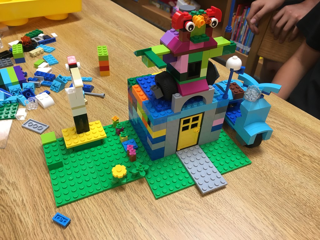 fifth graders playing with legos  by wiesnerbeth