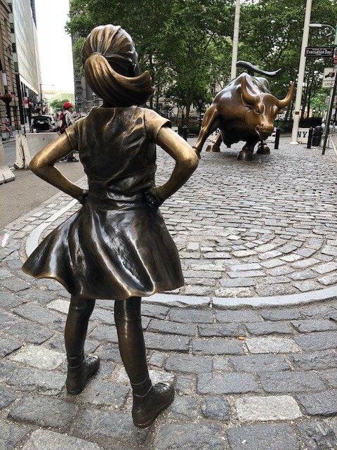 Bull and The Girl - ‘Wall Street’ NYC by bizziebeeme