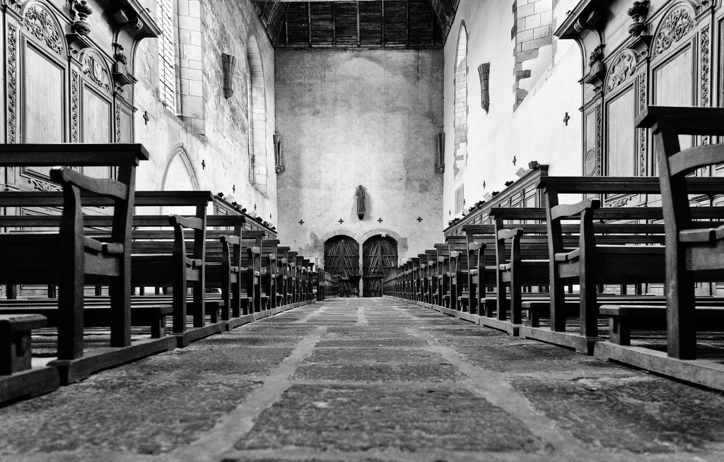 Paimpont 2018: Day 137 - Paimpont Abbey - the Nave by vignouse