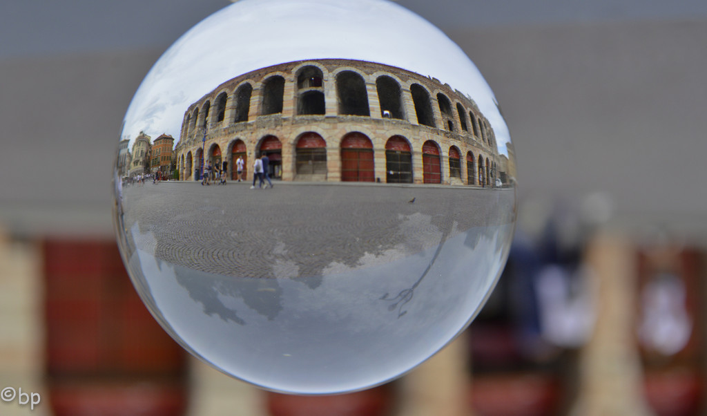 The Arena in a crystal ball by caterina