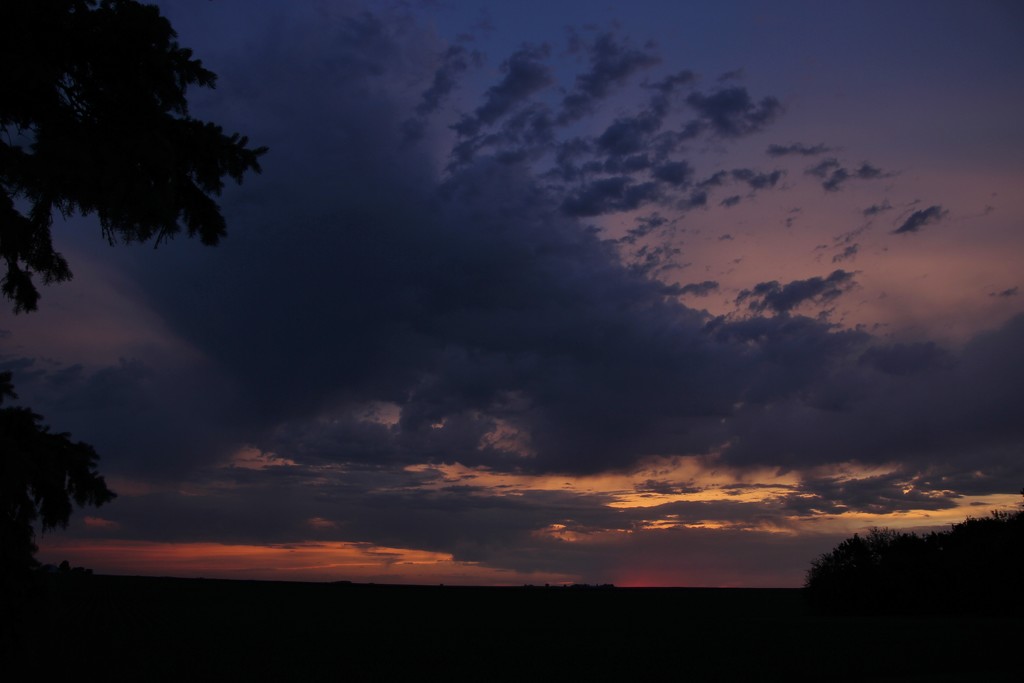 Stormy Sunset Sky by bjchipman