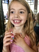 18th Jun 2018 - Looking forward to her first tooth fairy visit 