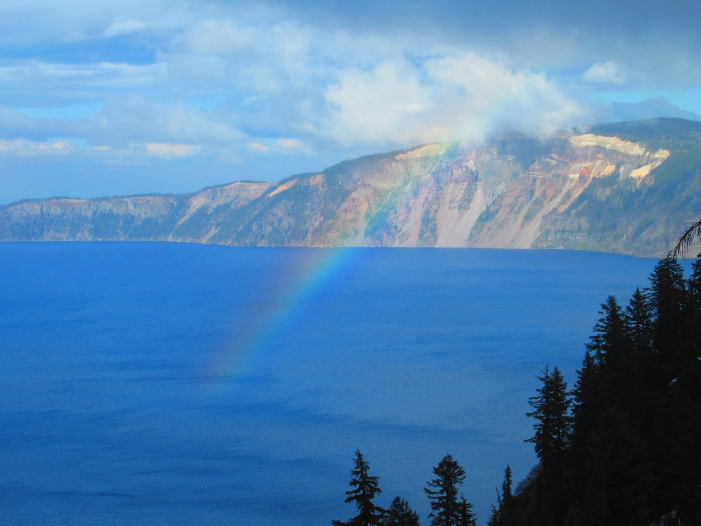 Rainbow Over Crater Lake by granagringa