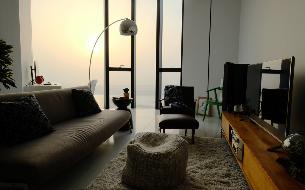 Living room sunset, Abu Dhabi by stefanotrezzi