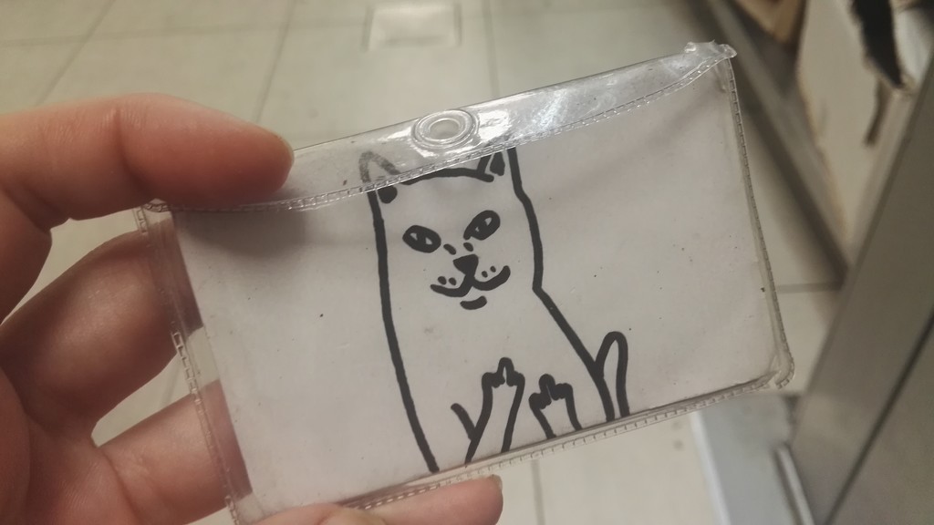 Random customer forget this cat card by nami