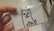 13th Jun 2018 - Random customer forget this cat card
