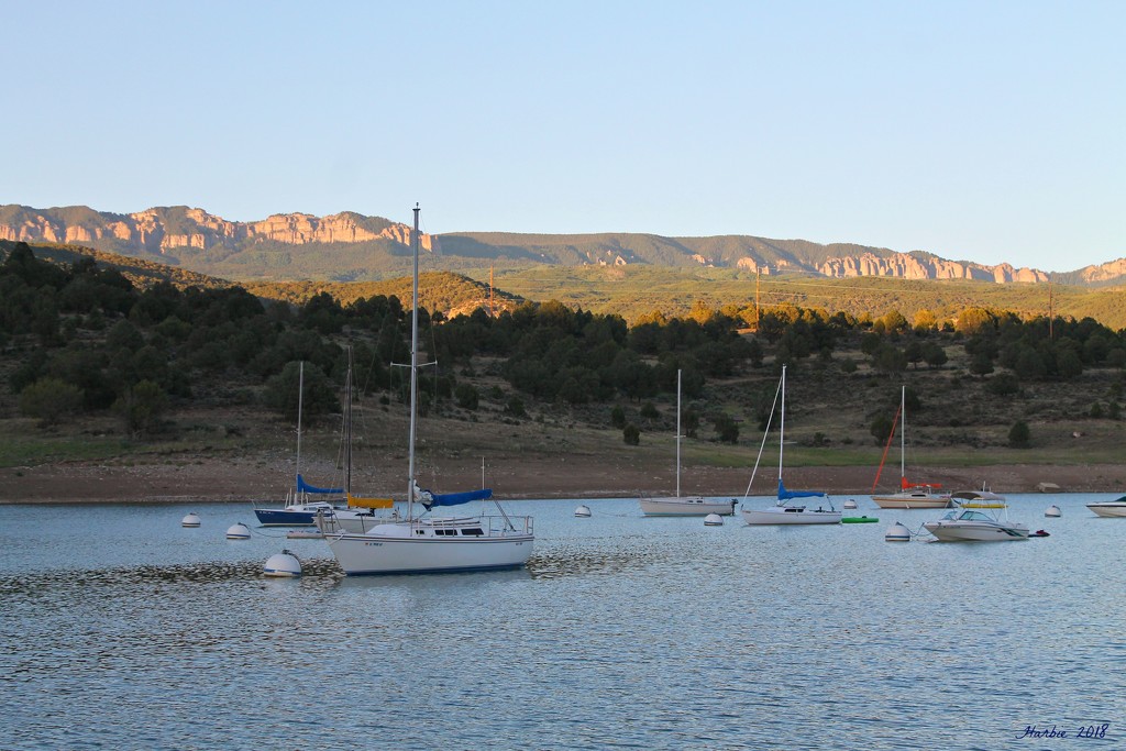Sailboats and Colorado by harbie