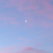 Moon in a blue sky by lellie