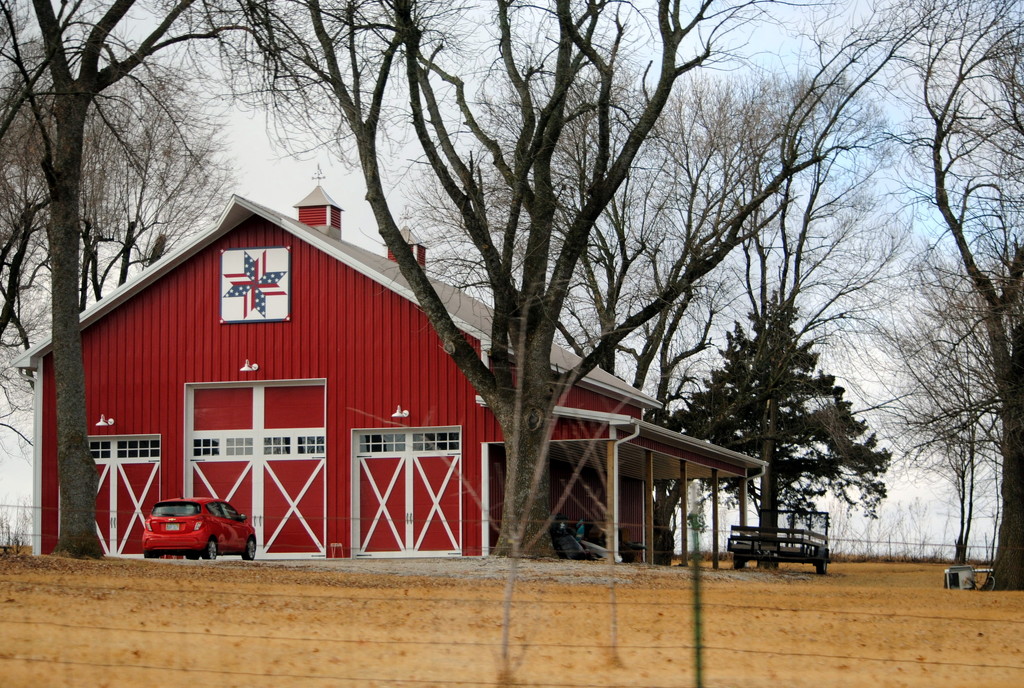 Patriotic Kansas Barn Quilt - 2018 by genealogygenie