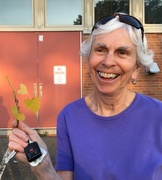9th Jul 2018 - my mom, holding her favorite leaf