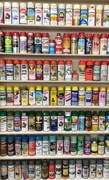 6th Jul 2018 - Wall of vintage spray paint cans