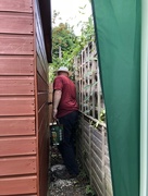 14th Jul 2018 - Hubby finishing the Summer House