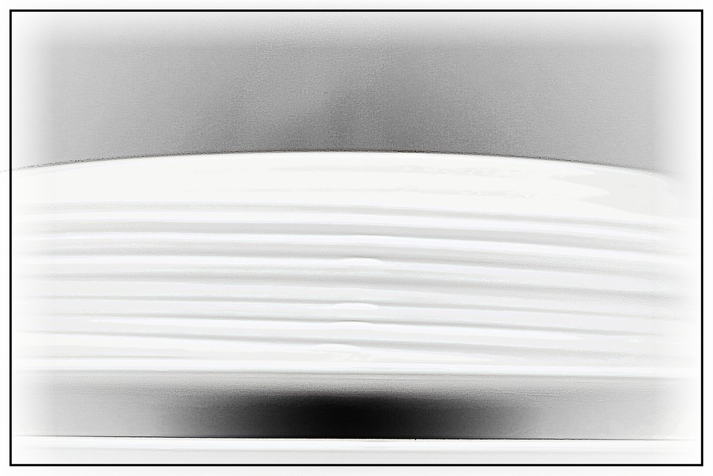 White Dishes Abstract by olivetreeann