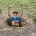 Look my daddy dug me a hole by joansmor