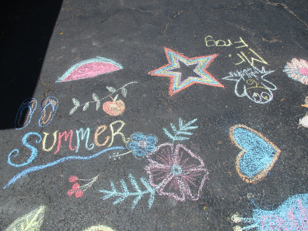 Summertime Chalk Drawings by julie