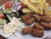 15th Jul 2018 - Scampi French Fries Salad and Coleslaw