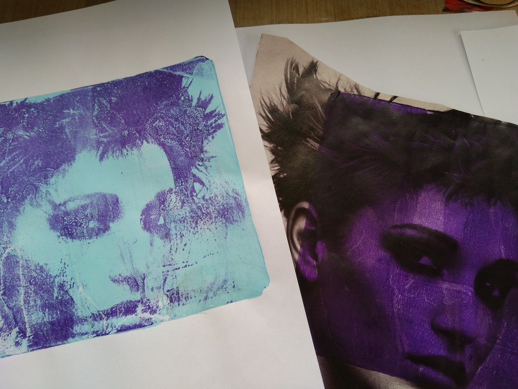 Gelliprinting image transfer by cpw