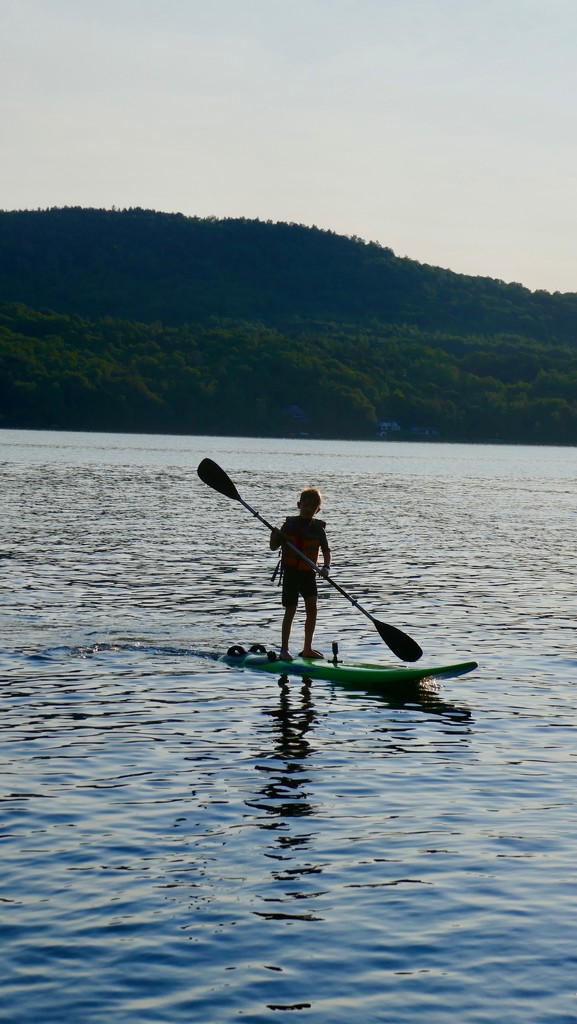 Paddle boarding on Lake Willoughby, VT by swagman