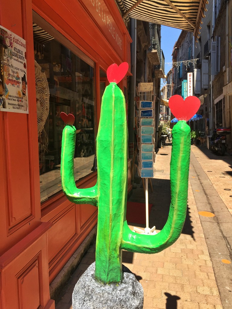 Cactus with three hearts.  by cocobella