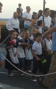 19th Jul 2018 - Another parade. The smallest children walked inside a rope to keep them together. 