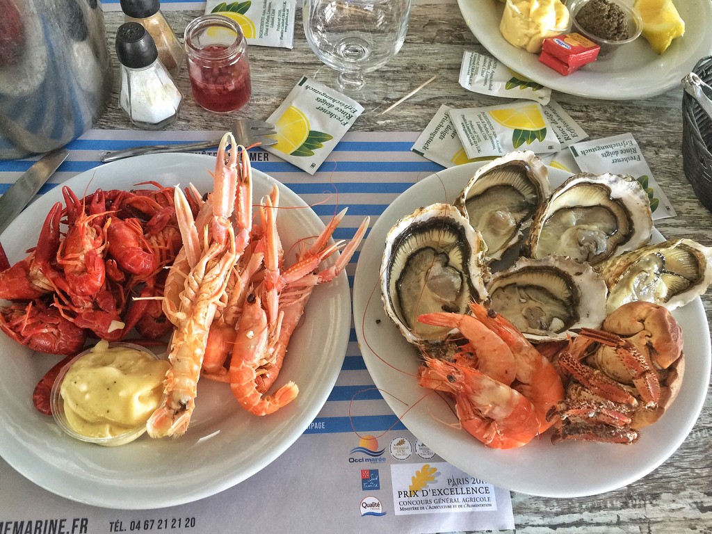 seafood meal.  by cocobella