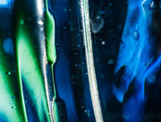 22nd Jul 2018 - Green Stems in Blue Bottle