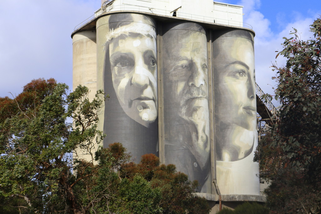 Fyansford (Geelong) silo art by gilbertwood