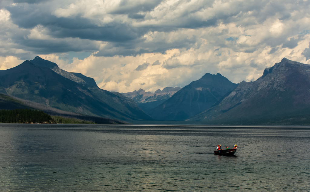 Boating on McDonald Lake In GNP by 365karly1