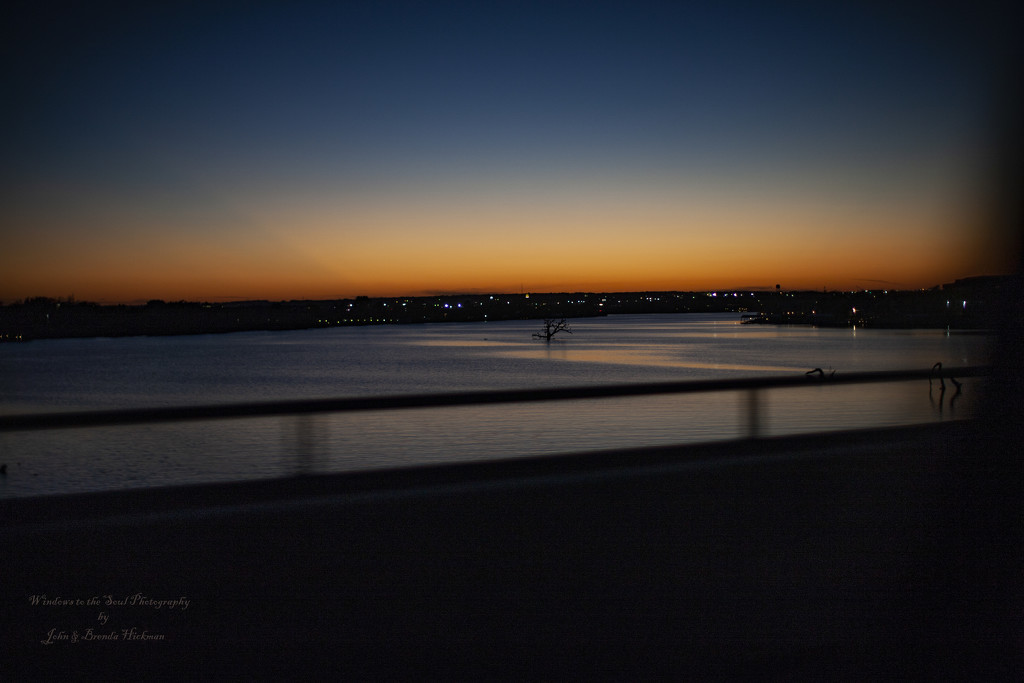 Sunset Over the River by swwoman