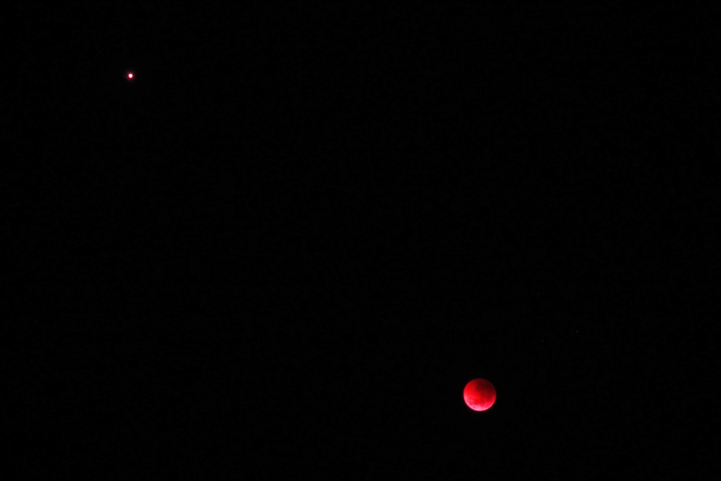 The Blood Moon and Mars by robz