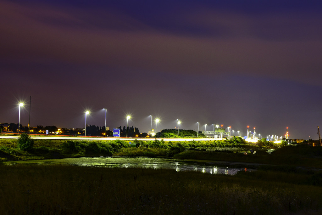 M271 into Portsmouth at night by paulwbaker