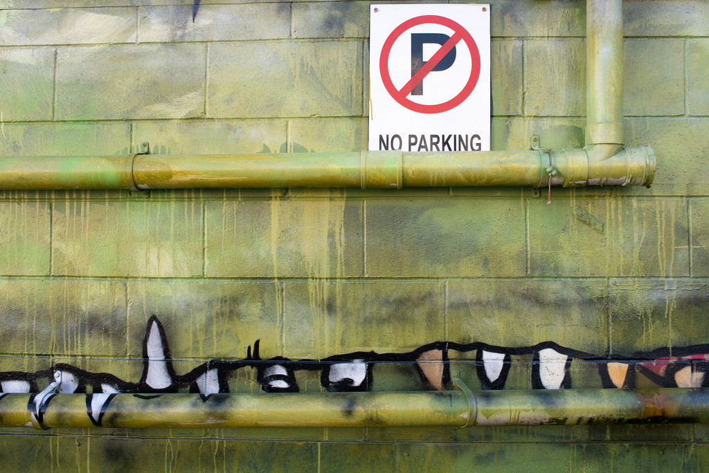 No Parking or these teeth will get you by yaorenliu