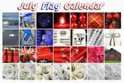 31st Jul 2018 - July Flag Calendar
