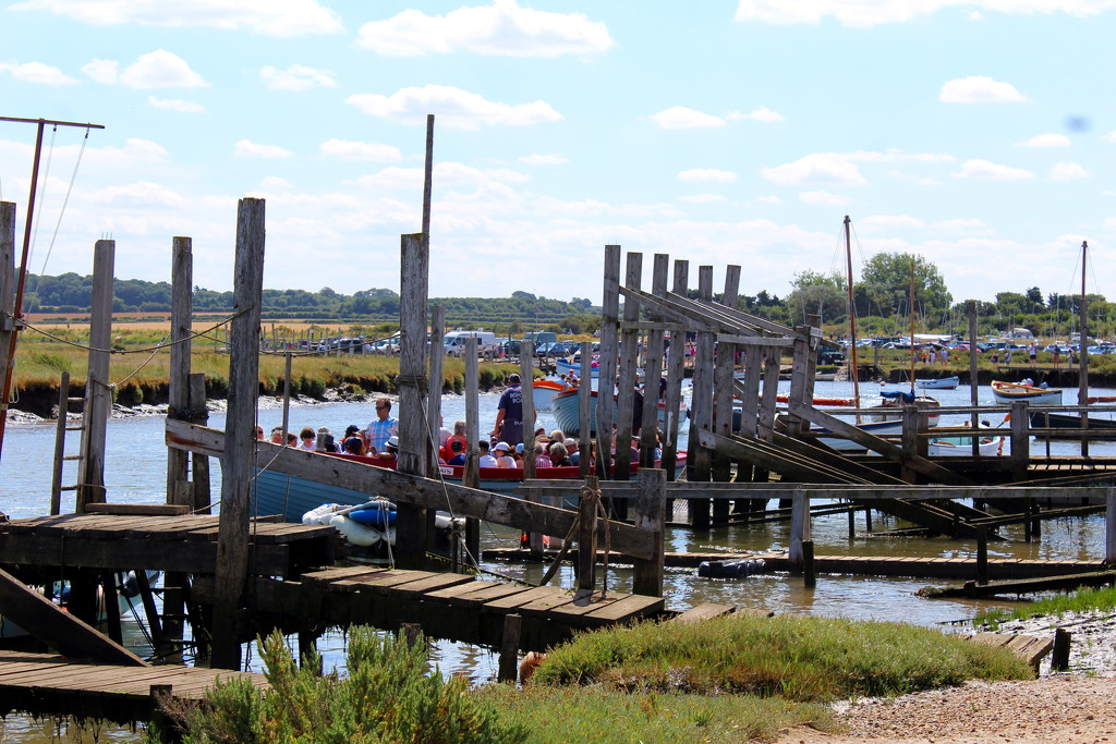 Crowds at Morston Quay by jeff