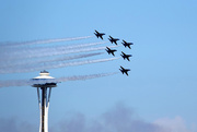 5th Aug 2018 - Blue Angels...Space Needle 