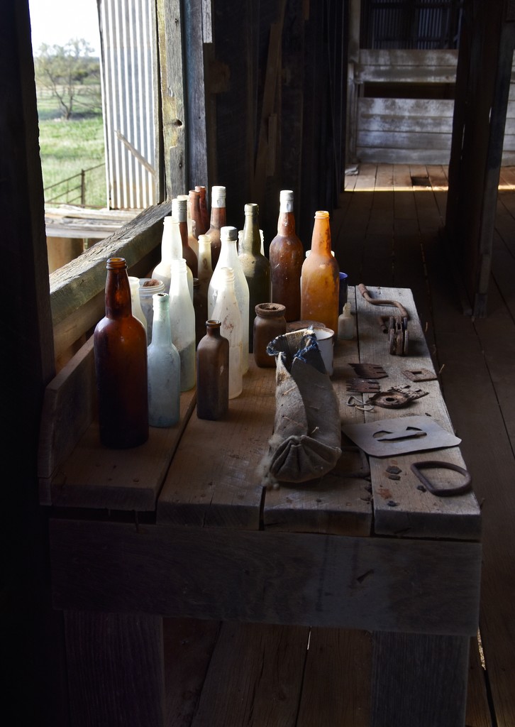 Bottles In The Woolshed_DSC3648 by merrelyn