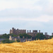 Castle & Priory Church across the stubble by philhendry