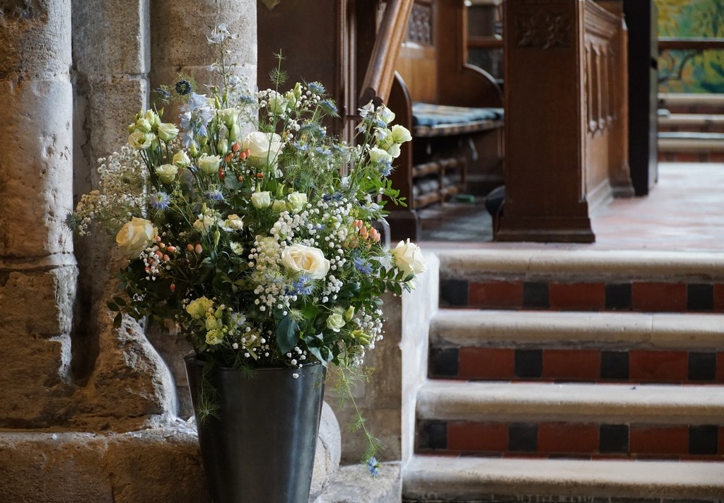 flowers in the church by quietpurplehaze